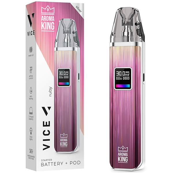 Aroma King VICE Ruby Battery + Refillable Pod (up to 5x)